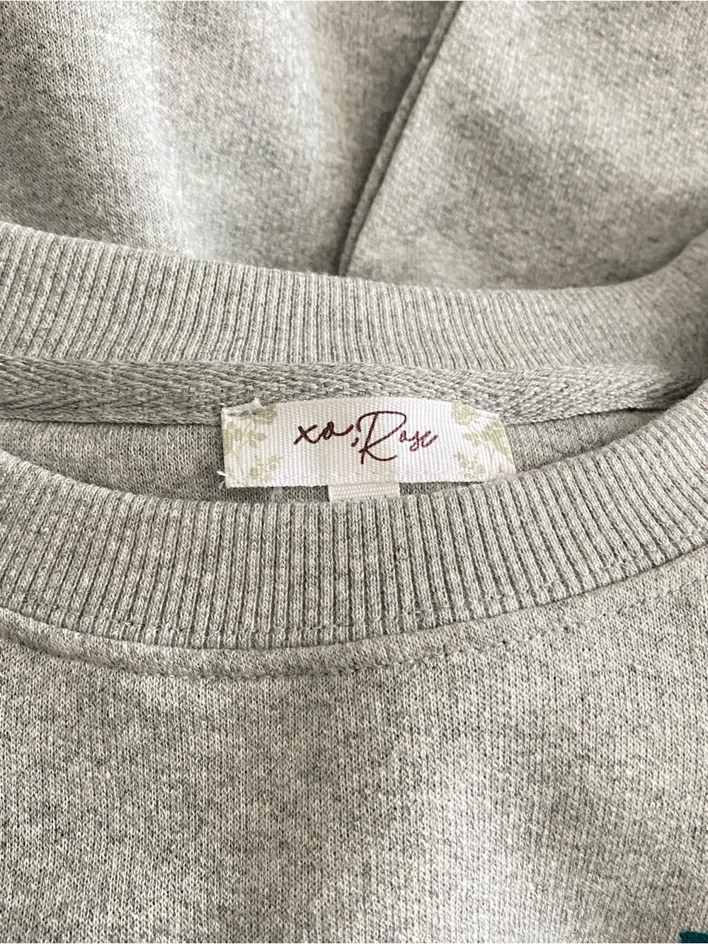 NWT Merry and Bright Gray Oversized Holiday Sweatshirt Size S